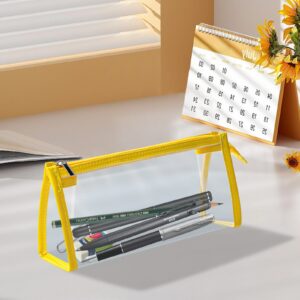 Boovnll Plastic Pencil Box - Large Capacity Stackable Clear Snap-Tight Lid Pencil Box for Pencil Markers - Storage Box for Home, Office Supplies, Pencil Case - Image 151