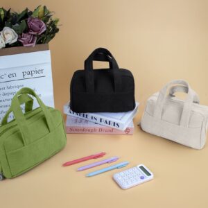 DAKIMOE Large Capacity Pencil Case with 5-Compartment,Versatile Blue Stationery Bag Pencil Pouch for Students,Teens & Adults,Perfect as Makeup Bag - Image 30