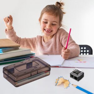 Lzobxe Plastic Pencil Box Extra Large Capacity, Clear - Image 33