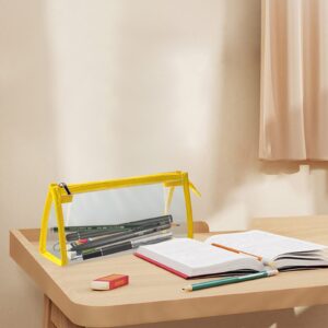 Boovnll Plastic Pencil Box - Large Capacity Stackable Clear Snap-Tight Lid Pencil Box for Pencil Markers - Storage Box for Home, Office Supplies, Pencil Case - Image 154