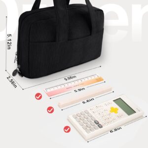 DAKIMOE Large Capacity Pencil Case with 5-Compartment,Versatile Blue Stationery Bag Pencil Pouch for Students,Teens & Adults,Perfect as Makeup Bag - Image 32