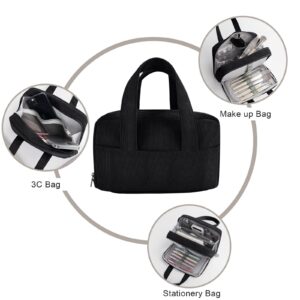 DAKIMOE Large Capacity Pencil Case with 5-Compartment,Versatile Blue Stationery Bag Pencil Pouch for Students,Teens & Adults,Perfect as Makeup Bag - Image 34