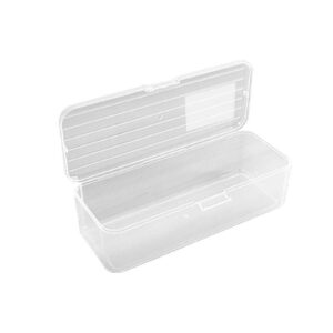 Lzobxe Plastic Pencil Box Extra Large Capacity, Clear - Image 39