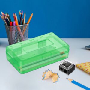 Lzobxe Plastic Pencil Box Extra Large Capacity, Clear - Image 42