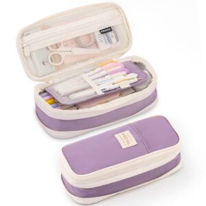 JMKQLZ Pencil Case, Big Capacity Clear Pencil Pouch Pen Bag with Zipper Closure, Cute Stationery Organizer Transparent Makeup Bag for Adult Office Supplies - Image 30