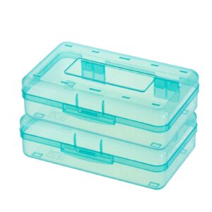 Lzobxe Plastic Pencil Box Extra Large Capacity, Clear - Image 52