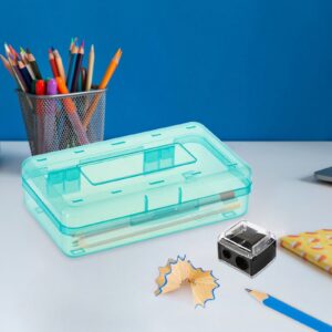 Lzobxe Plastic Pencil Box Extra Large Capacity, Clear - Image 53