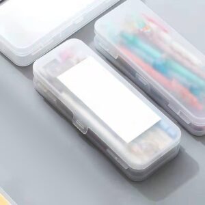 Lzobxe Plastic Pencil Box Extra Large Capacity, Clear - Image 54