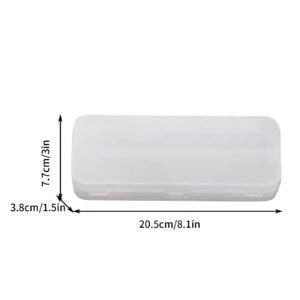 Lzobxe Plastic Pencil Box Extra Large Capacity, Clear - Image 56