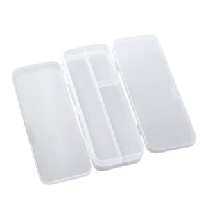 Lzobxe Plastic Pencil Box Extra Large Capacity, Clear - Image 57