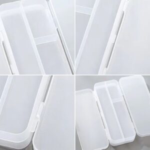 Lzobxe Plastic Pencil Box Extra Large Capacity, Clear - Image 58