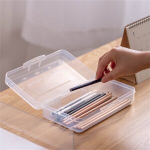 Lzobxe Plastic Pencil Box Extra Large Capacity, Clear - Image 67
