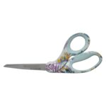 Westcott Sewing Scissors, 8″, Fashion, Titanium, Bent, Floral, Multicolor,1-Count