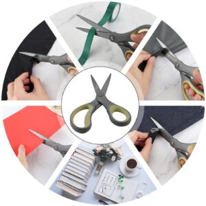 LIVINGO 8" Titanium Non-Stick Scissors, All Purpose for Office, 2 Pack Red Black - Image 8
