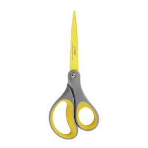 LIVINGO 8" Titanium Non-Stick Scissors, All Purpose for Office, 2 Pack Red Black - Image 17