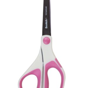 3M Titanium Scotch Precision Fused Scissors, 8″, Gray