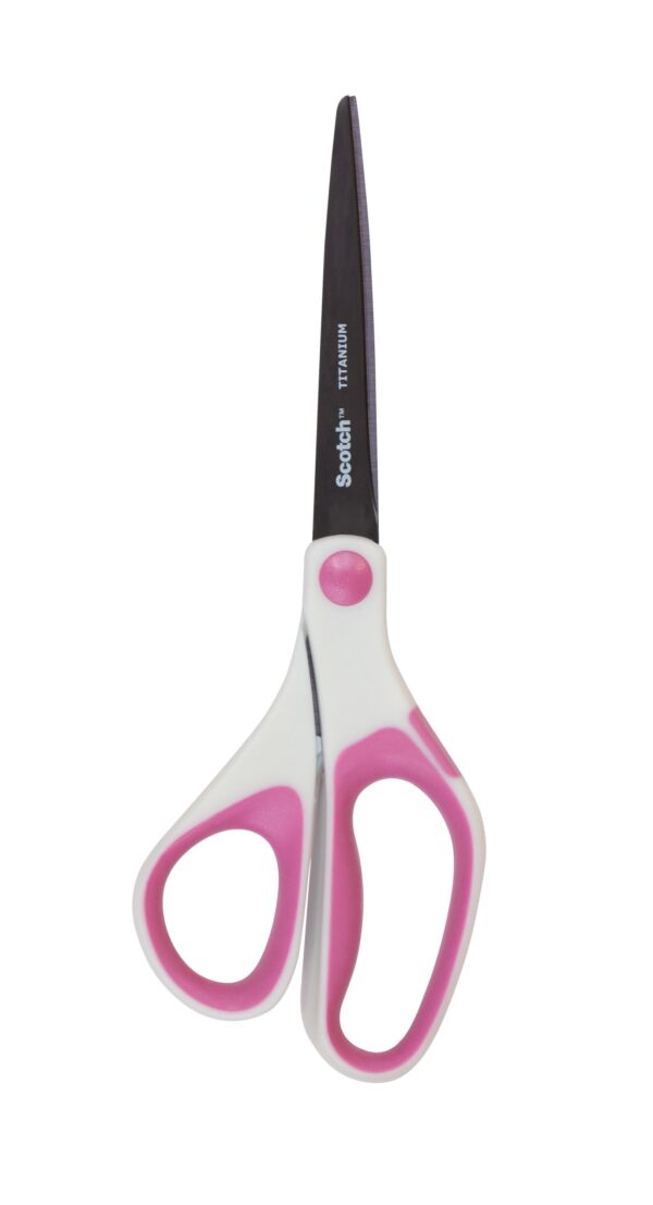 3M Titanium Scotch Precision Fused Scissors, 8″, Gray