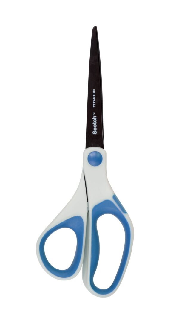 3M Titanium Scotch Precision Fused Scissors, 8″, Gray