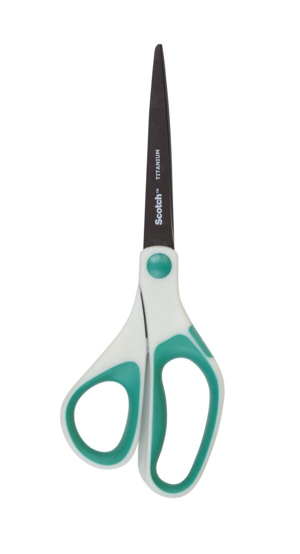 3M Titanium Scotch Precision Fused Scissors, 8″, Gray