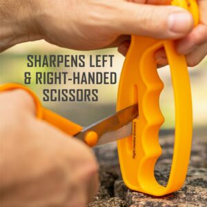 Smith’s JIFF-S 10-Sec Knife & Scissors Sharpener - Right & Left-Handed Scissors - Carbide Blades - Outdoor Sharpener for Pocket, Hunting, Fishing & Kitchen Knives - Handheld Pullover Sharpener - Image 5