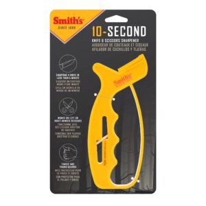 Smith’s JIFF-S 10-Sec Knife & Scissors Sharpener - Right & Left-Handed Scissors - Carbide Blades - Outdoor Sharpener for Pocket, Hunting, Fishing & Kitchen Knives - Handheld Pullover Sharpener - Image 8