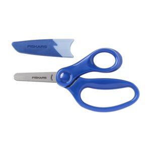 Fiskars 5″ Blunt-tip Kids Scissor Ages 4-7, Blue
