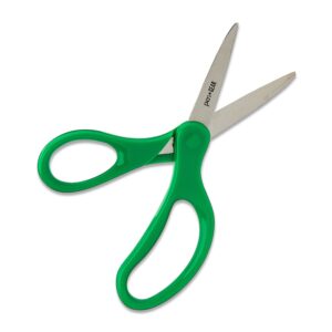 Pen+Gear 6-inch All-Purpose Stainless-Steel Scissors, Pointed, Ages 8-11, School Supplies, Green - Image 4