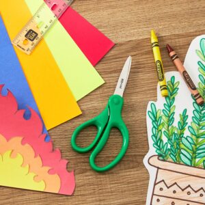 Pen+Gear 6-inch All-Purpose Stainless-Steel Scissors, Pointed, Ages 8-11, School Supplies, Green - Image 5