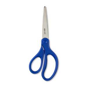 Pen+Gear 7-inch All-Purpose Stainless-Steel Scissors, Pointed, Ages 12 and Up, School Supplies, Blue - Image 7