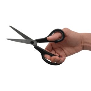 Westcott 8" Stainless Steel Soft Handle Straight Scissors, High School Education Level, Assorted Colors, Pack of 15 - Image 5