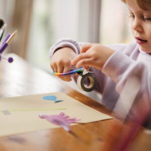 Fiskars 5" Pointed Kids Scissor Ages 4-7, Rainbow - Image 9