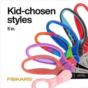 Fiskars 5" Pointed Kids Scissor Ages 4-7, Rainbow - Image 13