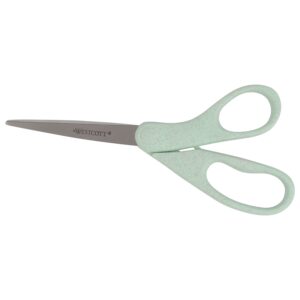Westcott KleenEarth Rice Husks Recycled Scissors, for Craft, Blue, 3 Pack - Image 6