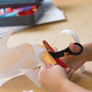 Fiskars Preschool Kids’ Training Scissors – Blue, Kids Scissors, Arts and Crafts