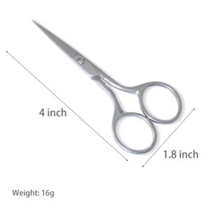 YJSStriving Small Embroidery Scissors 4 Inch Sharp Pointed Tip Precision Scissors Stainless Steel Detail Sewing Scissors for Yarn Thread Cutting, Needlework, Crafting, Sewing - Image 6