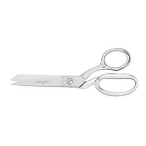 Gingher Knife Edge Bent Trimmers- 7″ Stainless Steel, Sewing Scissors, Fabric & Denim – Silver