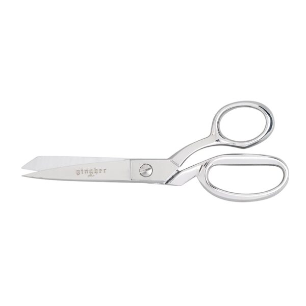 Gingher Knife Edge Bent Trimmers- 7″ Stainless Steel, Sewing Scissors, Fabric & Denim – Silver