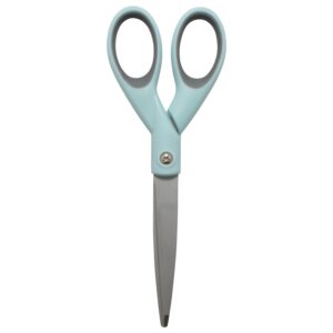 Westcott Sewing Scissors, Titanium, 7″, Micro-tip, for Craft, Light Blue, 1-Count
