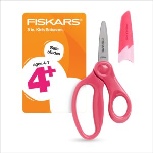 Fiskars Kids Scissors, 5", Pointed, School Supplies for Kids 4+, Pink - Image 4