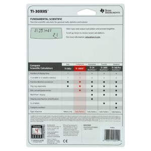Texas Instruments TI-30XIIS Two-Line Scientific Calculator - Image 15