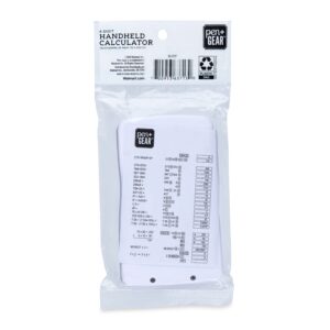 Pen+Gear Basic Calculator, 8-Digit Display Handheld Calculator, Portable , White Color, Elementary School - Image 4