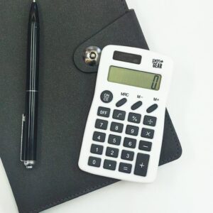 Pen+Gear Basic Calculator, 8-Digit Display Handheld Calculator, Portable , White Color, Elementary School - Image 7