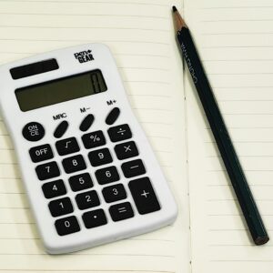 Pen+Gear Basic Calculator, 8-Digit Display Handheld Calculator, Portable , White Color, Elementary School - Image 9