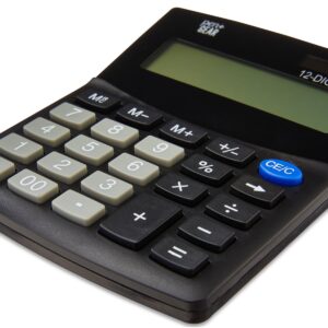 Pen+Gear 12-Digit Mini Desktop Calculator, Black - Image 3