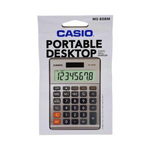 Casio MS-80BM 8 Digit Desktop Calculator, Cost/Sell/Margin, Brushed Nickel - Image 3