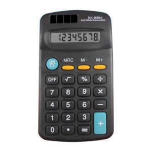 Back to School Supplies Under $1 Standard Calculator 12 Digit Basic Standard Calculators Mini Digital Desktop Calculator With 8-Digit LCD Display, Battery Solar Power Smart Calculator Pocket Size