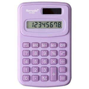 WICVIK Mini 4-Function Handheld Calculator, Multicolor