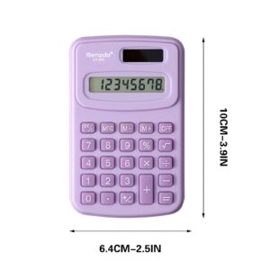 WICVIK Mini 4-Function Handheld Calculator, Multicolor