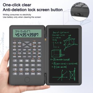 Desktop Calculator, Clear Large LCD 12-Digit Display, School Calculators with Dual Power Battery and Solar, Sensitive Big Buttons and Standard Function for School, Office, Home