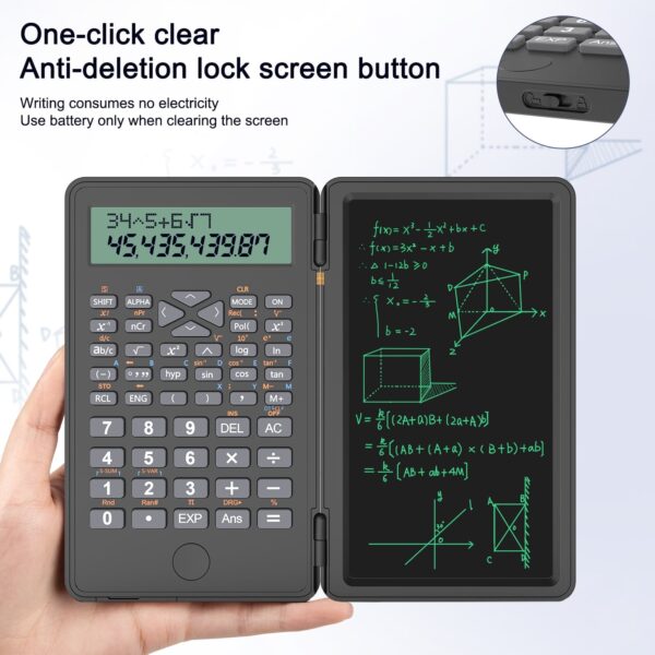 Desktop Calculator, Clear Large LCD 12-Digit Display, School Calculators with Dual Power Battery and Solar, Sensitive Big Buttons and Standard Function for School, Office, Home